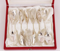 Kaffeskedar 12st, silver, "Tornedal"