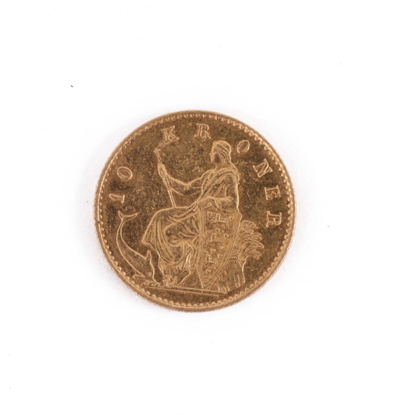 Guldmynt, 10 kroner, Christian IX, Danmark, 1874