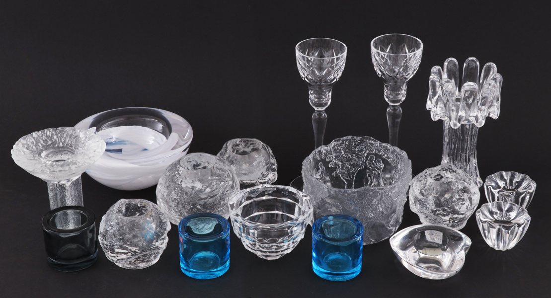Glas och kristall 17 delar