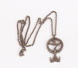 Halsband med hänge, sterlingsilver, "Himmelrikets Nyckel", 1984