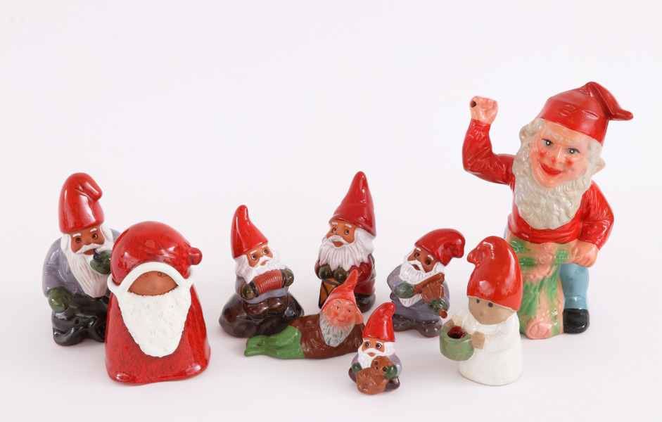 Tomtefigurer 9 delar