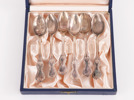 Kaffeskedar 6st, silver, "Olga"
