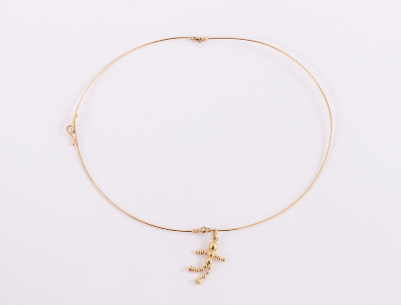 Halsband med hänge, 18k