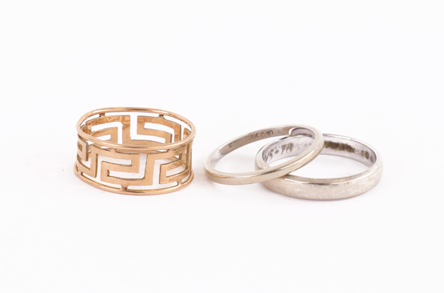 Ringar 3st, 18k