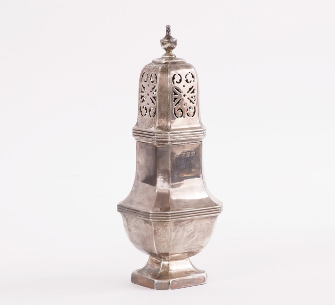 Sockerruska i sterlingsilver, Birmingham, England