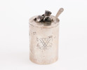 Marmeladburk med lock, silver, Owen & Larsson, Djursholm, 1950