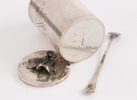 Marmeladburk med lock, silver, Owen & Larsson, Djursholm, 1950