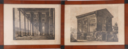Kopparstick 2st, Italien, 1800-tal
