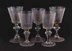 Vinglas 5st, 17/1800-tal