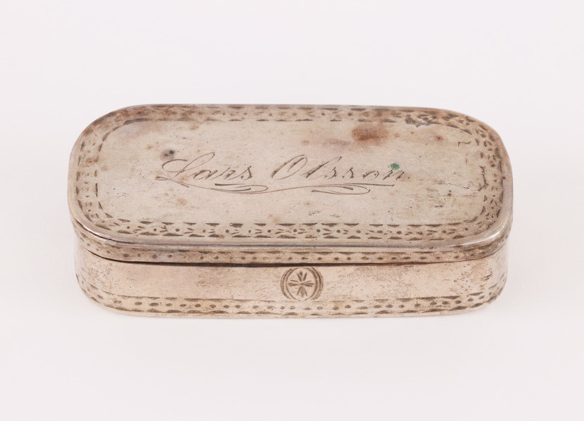 Dosa i silver, troligen 1810