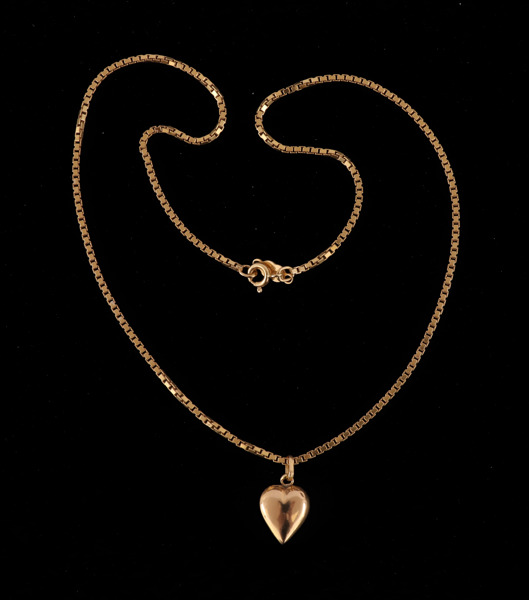 Halsband med hänge, 18k