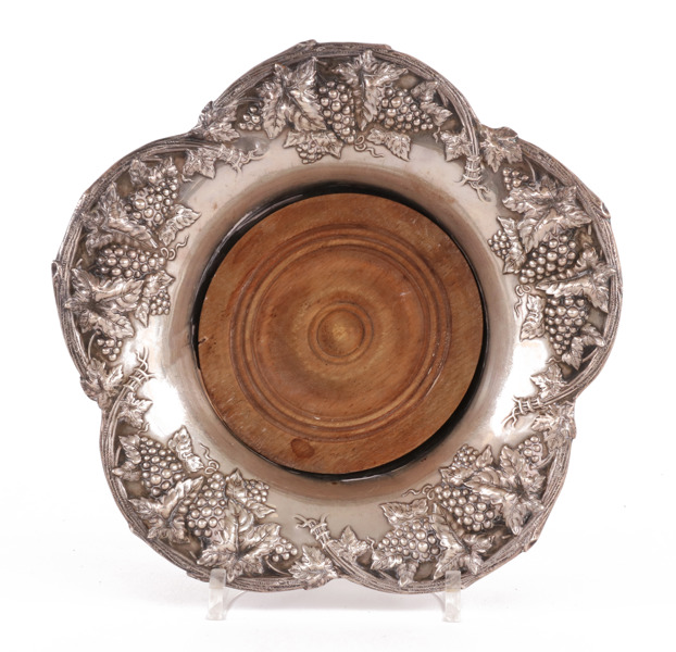 Flaskcoaster i sterlingsilver, 1900-talets början