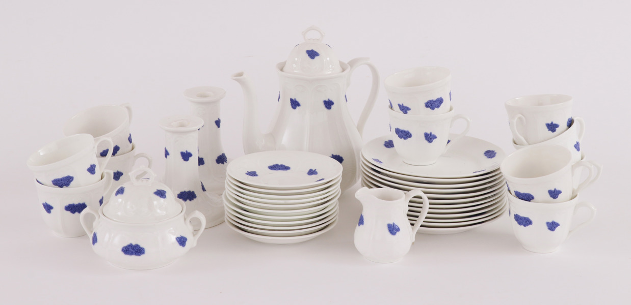 Kaffeservis, "Blå blom", Old Gustavsberg