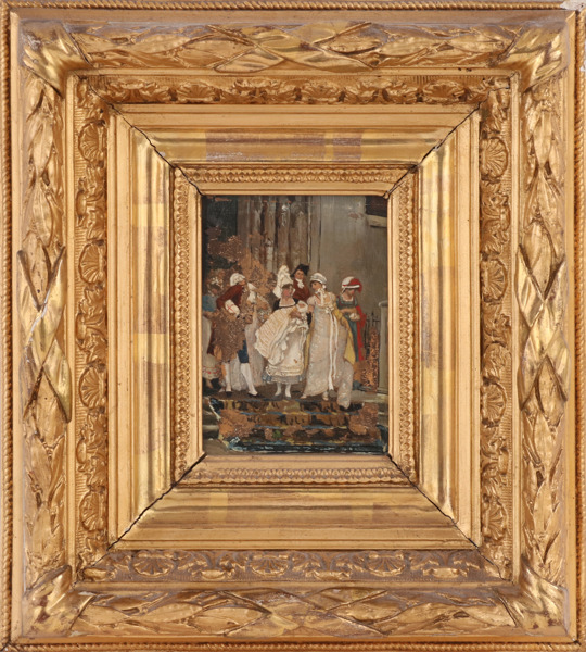 Delvis bemålat tryck, 1800-talets slut