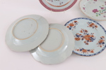 Tallrikar 5st, Kina, 1700-tal