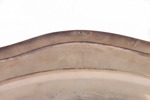 Serveringsbricka i sterlingsilver, rokokostil, 1900-tal