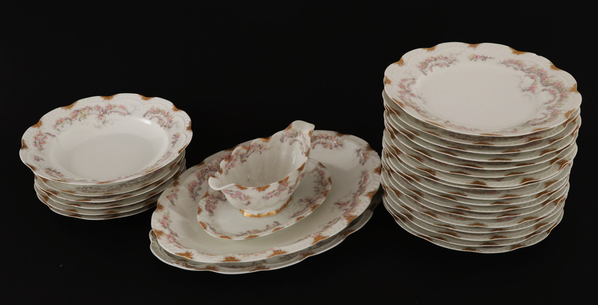 Matservisdelar 28st, Haviland, Limoges, Frankrike