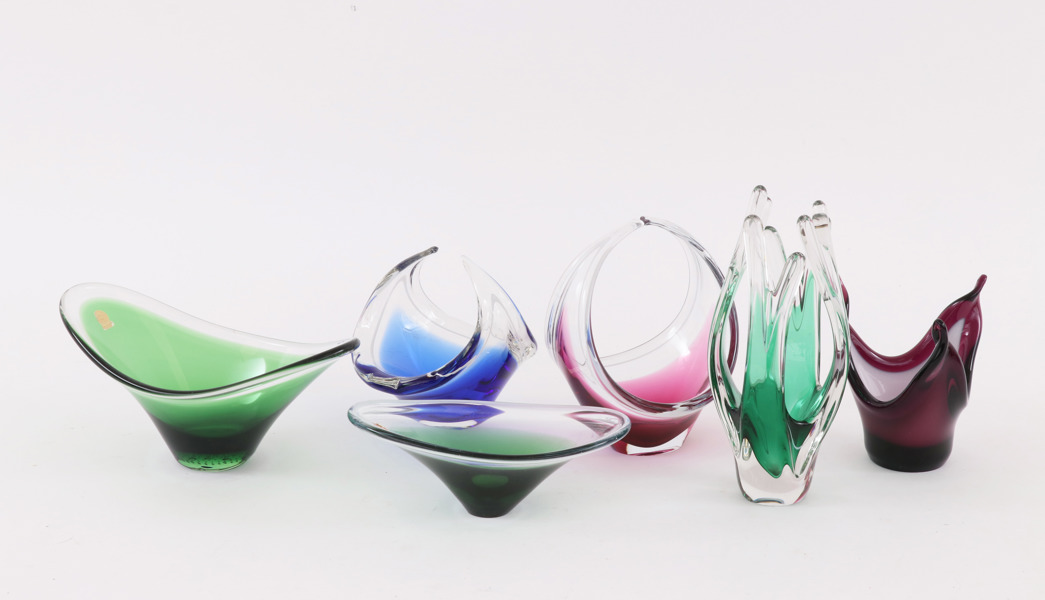 Konstglas 6 delar