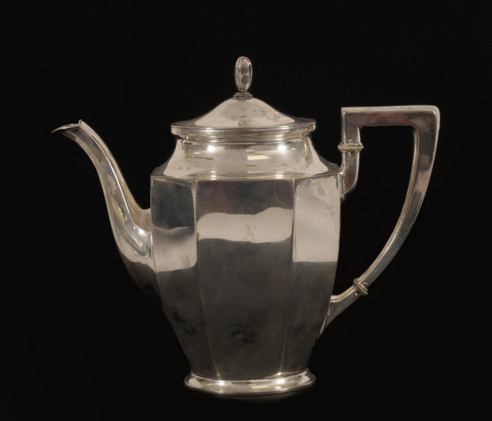 Kaffekanna, silver, 1920