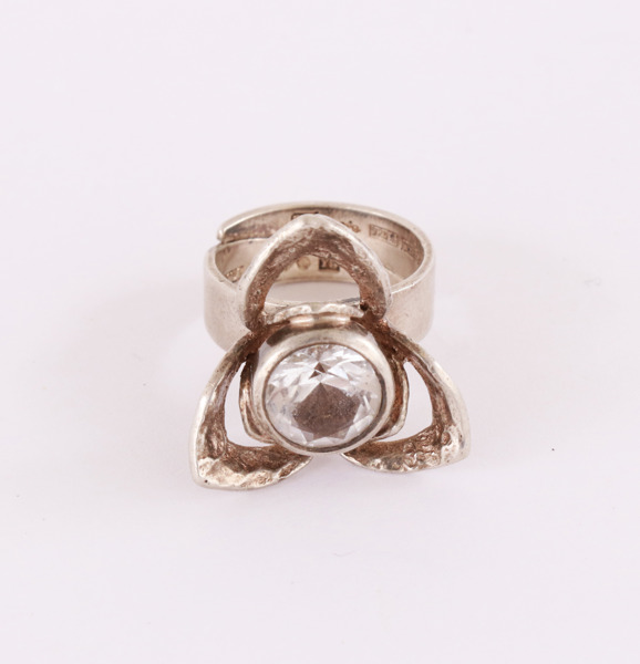 Ring i sterlingsilver, Theresia Hvorslev för Mema, 1973