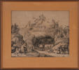 Litografiskt blad, "Fredmans epistel no.83", efter Bellman
