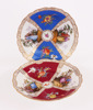 Skålfat 2st, Meissen samt KPM, 1800-tal
