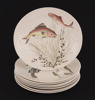Mattallrikar 8st, "Fish", Johnson Bros, England
