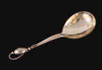 Serveringssked i sterlingsilver, "Magnolia", Georg Jensen, Danmark