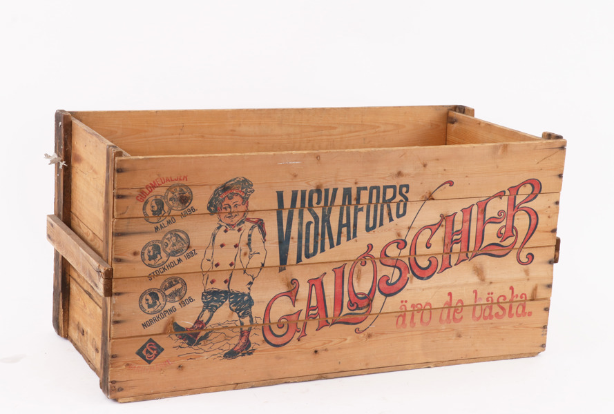 Trälåda, Viskafors Galoscher, 1900-talets första del