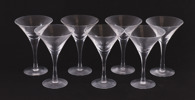 Martiniglas 7st, "Chateau", Bertil Vallien för Kosta Boda