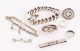 Silversmycken 9 delar, bl.a. sterling