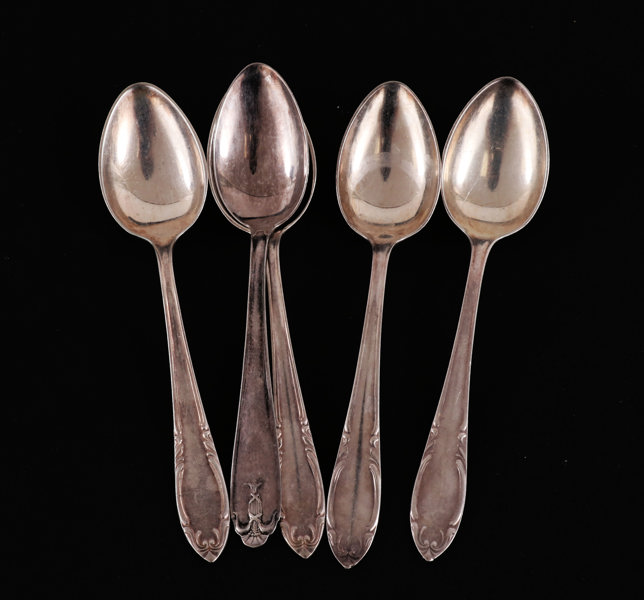 Kaffeskedar 5st, silver