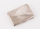 Cigarettetui i sterlingsilver, England, daterat 1917