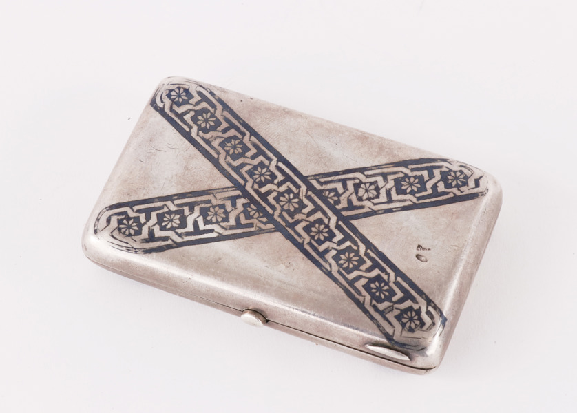 Cigarettetui i silver, Ryssland, 1900-talets första hälft