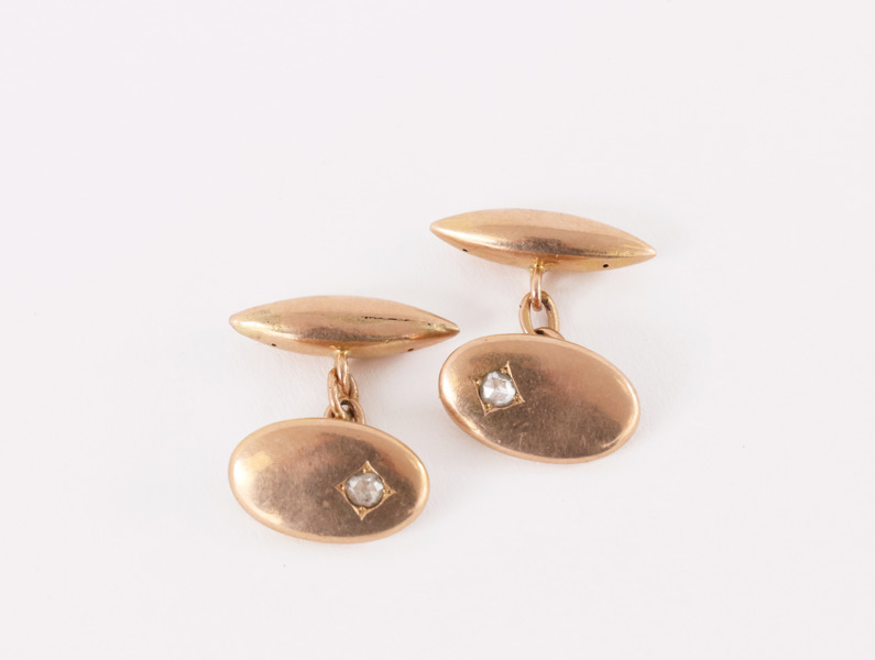 Manschettknappar ett par, 14k