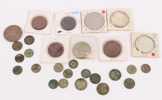 Parti mynt, bl.a. silver