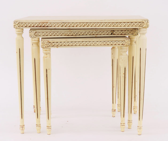 Satsbord 3 delar, gustaviansk stil, 1900-tal
