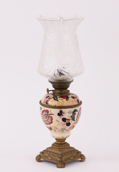 Bordsfotogenlampa, omkring år 1900