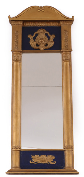 Spegel, empire, W.Lind, Söderhamn, 1800-tal