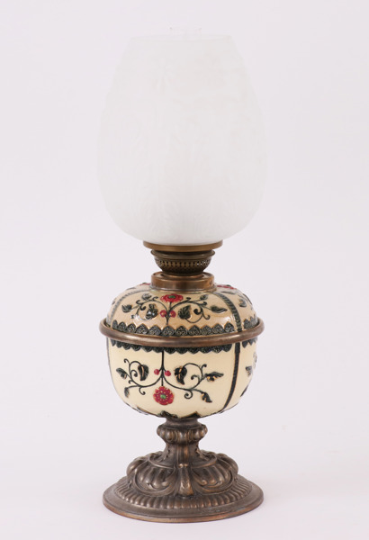 Bordsfotogenlampa, omkring år 1900