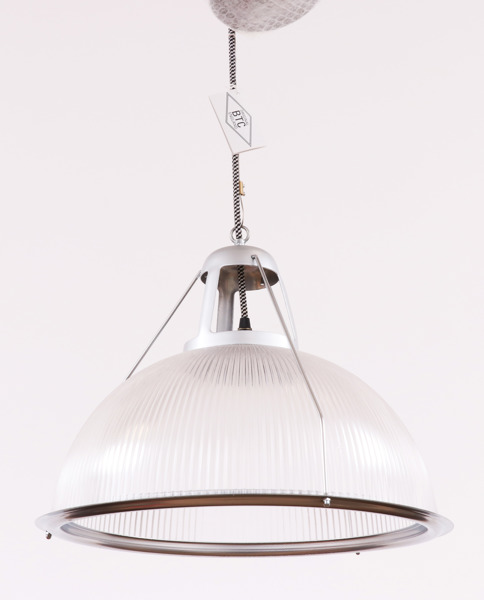 Taklampa, "Phane Prismatic Pendant" metall och glas, Original BTC, England, 2000-tal