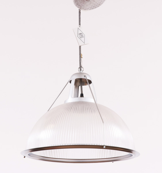 Taklampa, "Phane Prismatic Pendant" metall och glas, Original BTC, England, 2000-tal