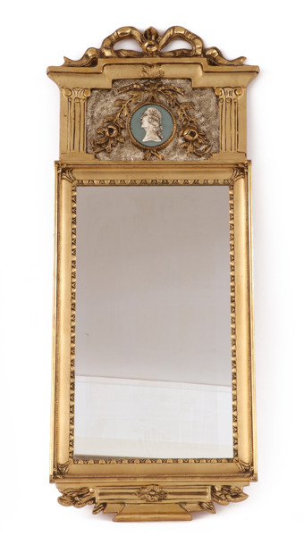 Spegel, gustaviansk stil, firma Glas & Trä, 1900-tal