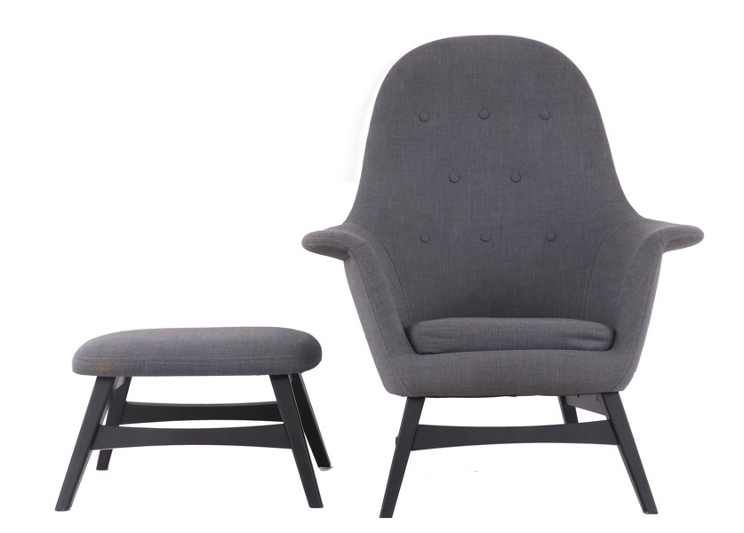 Fåtölj med fotpall, "Benarp", IKEA, 2000-tal