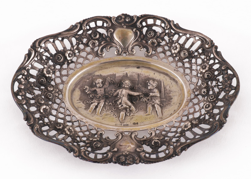 Fat i silver, barockstil, Mema, 1900-tal