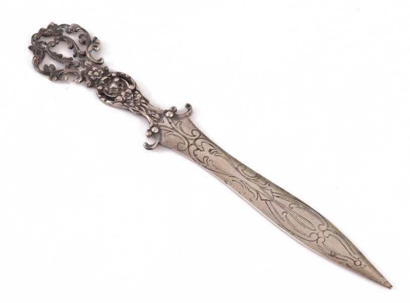 Brevkniv i silver, 1900-tal