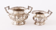 Gräddkanna och sockerskål, silver, Tyskland, 1900-talets första hälft