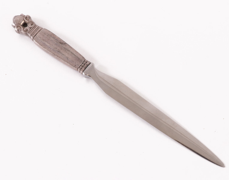 Brevkniv, "Konge", sterlingsilver, Georg Jensen, Danmark