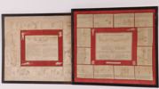 Militära instruktionsdukar 2st, 18/1900-tal