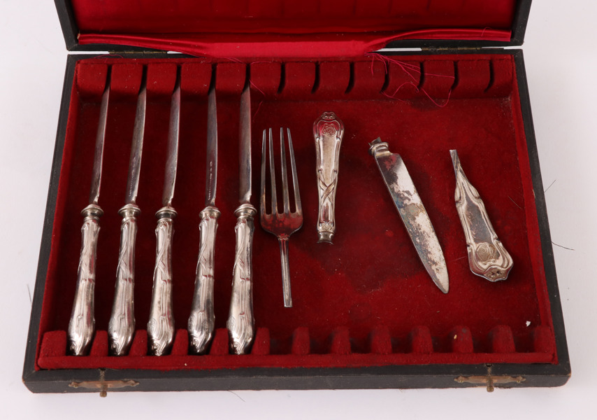 Bestick 7 delar, silver, Danmark